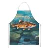 Brown Trout Apron Cooking Kitchen Server Baking Crafts Gardening for Adult Women Men, Unisex, Large, Multicolor