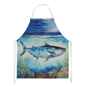 Bluefin Tuna Apron Cooking Kitchen Server Baking Crafts Gardening for Adult Women Men, Unisex, Large, Multicolor