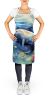 Manatee Apron Cooking Kitchen Server Baking Crafts Gardening for Adult Women Men, Unisex, Large, Multicolor