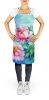 Peonies in Watercolor Apron Cooking Kitchen Server Baking Crafts Gardening for Adult Women Men, Unisex, Large, Multicolor