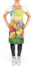 Freesias in Watercolor Apron Cooking Kitchen Server Baking Crafts Gardening for Adult Women Men, Unisex, Large, Multicolor
