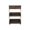 Dundee Kitchen Cart, One Drawer, Two Open Shelves