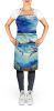 Bluefin Tuna Apron Cooking Kitchen Server Baking Crafts Gardening for Adult Women Men, Unisex, Large, Multicolor