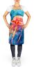 Jellyfish Apron Cooking Kitchen Server Baking Crafts Gardening for Adult Women Men, Unisex, Large, Multicolor